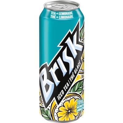 Brisk Moitié-moitié thé glacé avec limonade 710 ml, 2,25 $/100ml