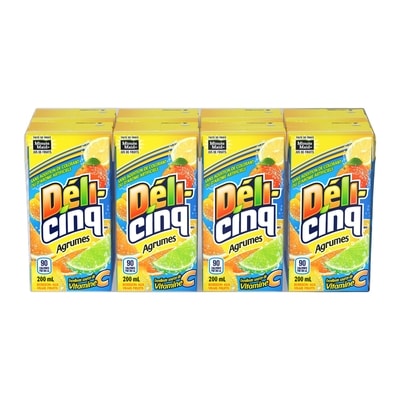 Déli-cinq Jus d'agrumes 8x200.0 ml, 0,22 $/100ml