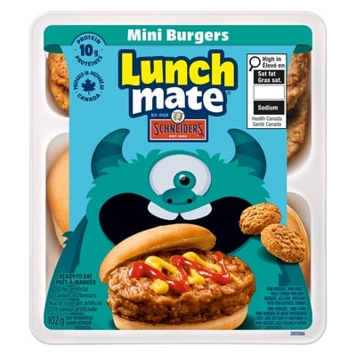 Schneiders Mini Burgers Lunch Kit 102 g, $4.41/100g