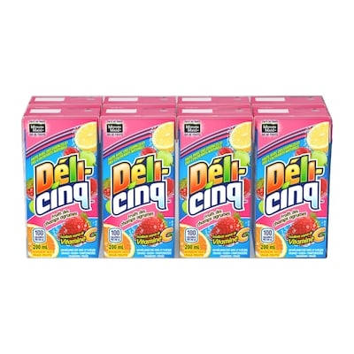 Déli-cinq Jus boîtes d'agrumes aux baies 8x200.0 ml, 0,30 $/100ml