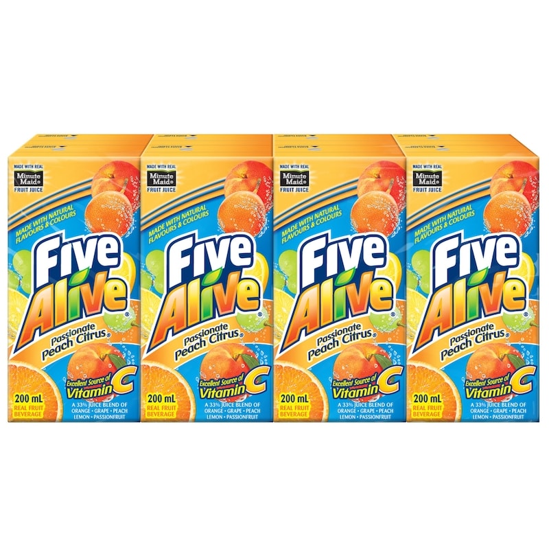 Juice Passionfruit Peach Citrus Cartons