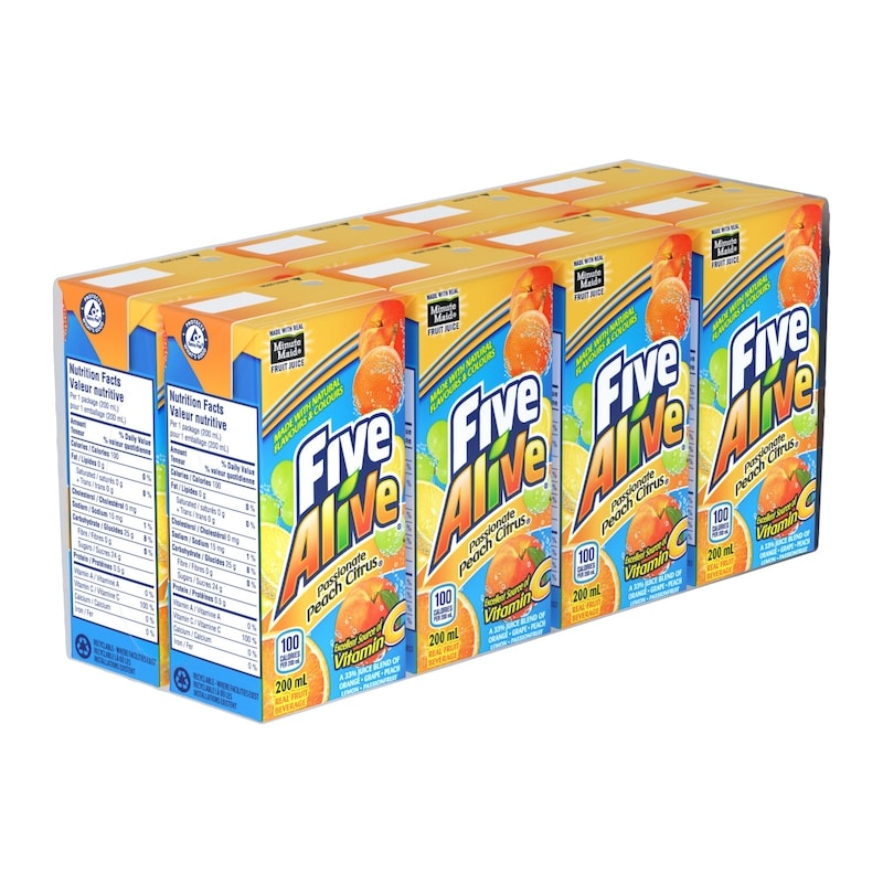 Juice Passionfruit Peach Citrus Cartons
