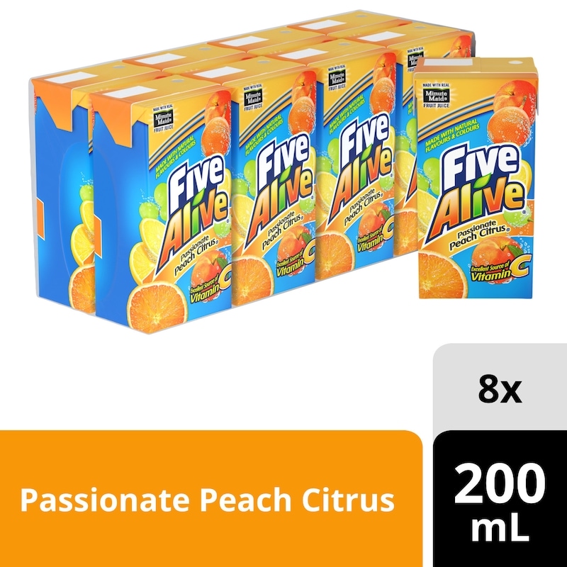 Juice Passionfruit Peach Citrus Cartons