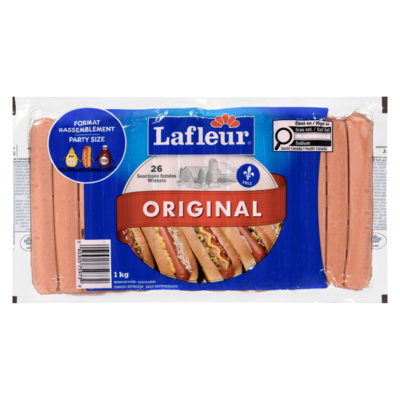 Lafleur Original Party Size 26 Wieners 1 kg, $1.10/100g