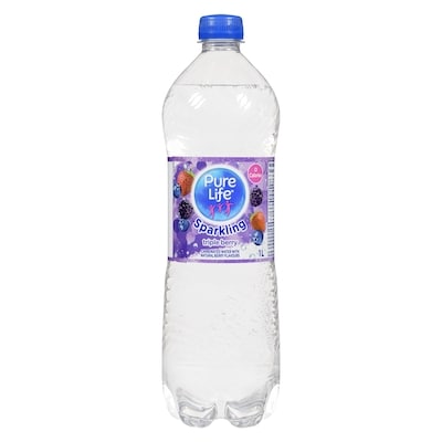 Pure Life Carbonated Water, Triple Berry 1 l, $0.14/100ml