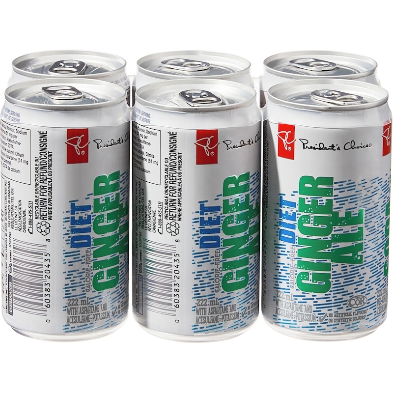 Mini Diet Ginger Ale 6 Pack