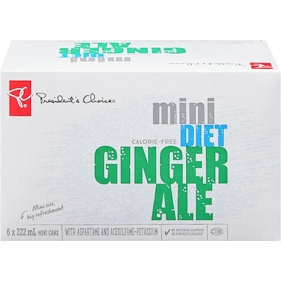 Mini Diet Ginger Ale 6 Pack