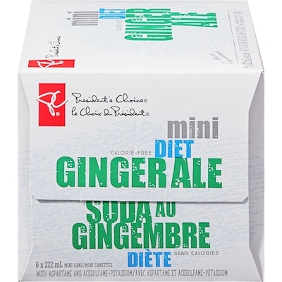 Mini Diet Ginger Ale 6 Pack