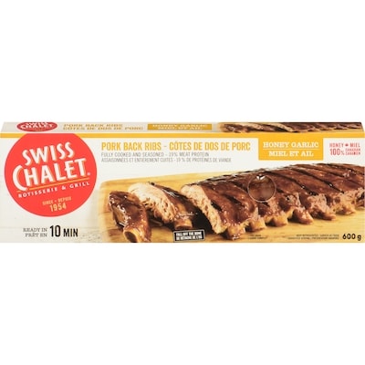 Swiss Chalet Pork Back Ribs, Honey Garlic 600 g, $2.67/100g