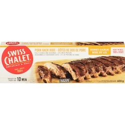 Swiss Chalet Côtes de Dos de Porc Miel et Ail 1 Carré Complet 600 g, 2,17 $/100g