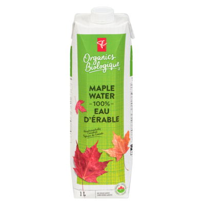 PC Biologique Eau D'Érable À 100 %Que 1 l, 0,55 $/100ml