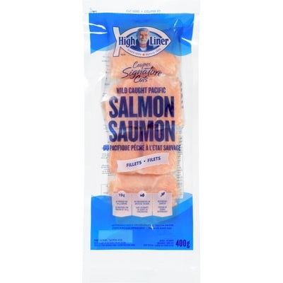 High Liner Signature Cuts Wild Caught Pacific Salmon Fillets - Pink Salmon 400 g, $2.75/100g