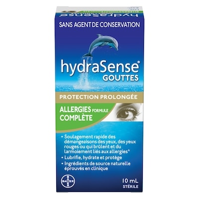 Hydrasense Gouttes pour les yeux en cas d’allergies 10 ml, 169,90 $/100ml