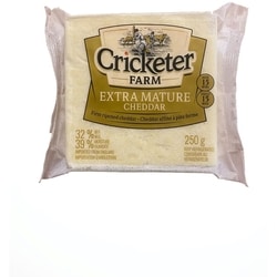 CRICKETER FARM Cricketers Extra Mature Cheddar Cheese 250 g, $3.40/100g