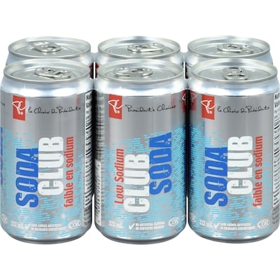 le Choix du Président Mini soda club, 6 canettes 6x222.0 ml, 0,26 $/100ml