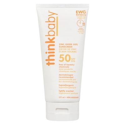 Thinkbaby Suncare, Baby Mineral Based Sunscreen Lotion SPF 50+ 177 ml, $15.82/100ml