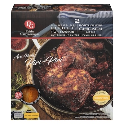 Plaisirs Gastronomiques Portuguese chicken legs with Piri-Piri 870 g, $1.72/100g