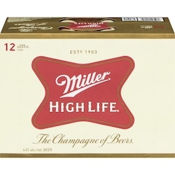 Miller Miller High Life beer (ID required at pick-up) 12x355.0 ml, $5.63/100ml