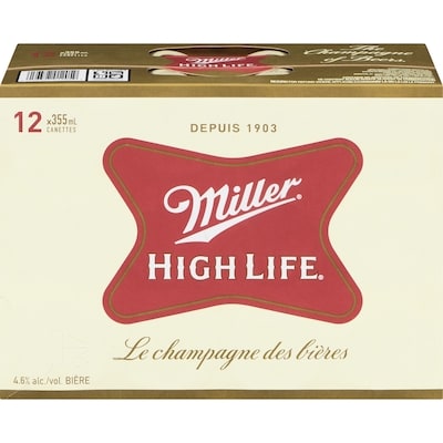 Miller Bière (Pièce d’identité requise au moment du ramassage) 12x355.0 ml, 5,83 $/100ml