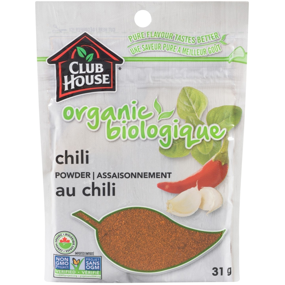 Club House Organic Chili Powder  31 g, $12.23/100g