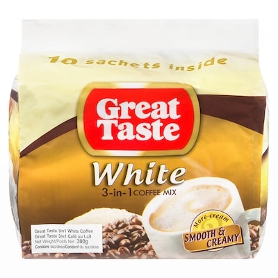 Great Taste White Coffee 3 in 1 300 g, $1.26/100g