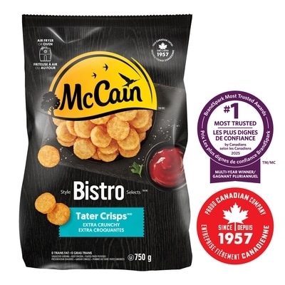 McCain Bistro Selects™ Tater Crisps™ Extra Crunchy 750 g, $0.47/100g
