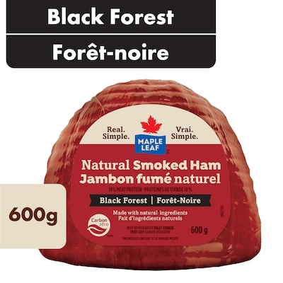 Maple Leaf Natural Smoked Black Forest Ham 600 g, $2.00/100g