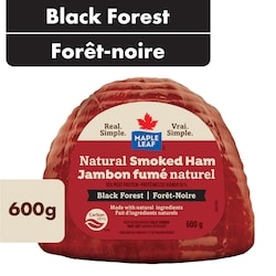 Maple Leaf Jambon fum Fort-Noire naturel 600 g, 1,67 $/100g