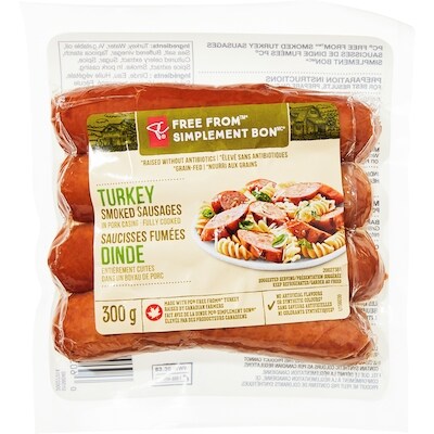 le Choix du Président Saucisses Smokies de dinde Simplement bon 300 g, 3,33 $/100g