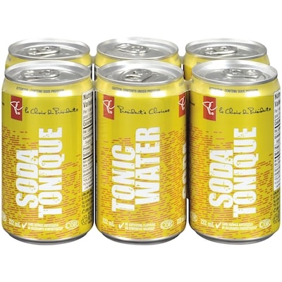 le Choix du Président Mini soda tonique, 6 canettes 6x222.0 ml, 0,30 $/100ml