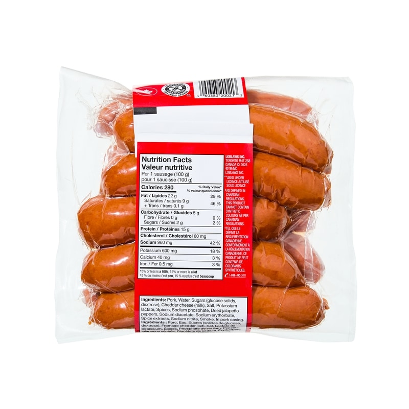 Smokies™ Cheddar Jalapeno Smoked Pork Sausages