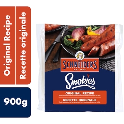 Schneiders Saucisson fum original, Smokies 900 g, 2,00 $/100g