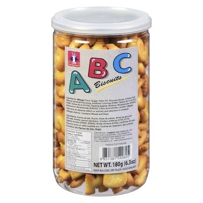 C.T.F. Biscuits ABC 180 g, $1.11/100g