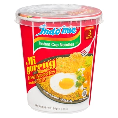 Indomie Instant Cup Noodles Mi Goreng Fried Noodles 75 g, $2.00/100g