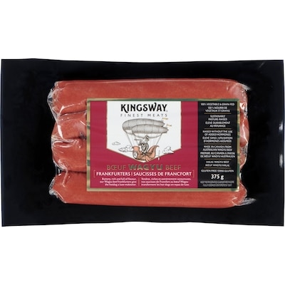 【ブルドッグストア】 Kingway Wagyu Beef Frankfurter - 375 g | Zehrs