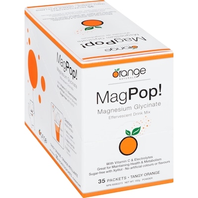 Magnesium Glycinate Powder Tangy Orange