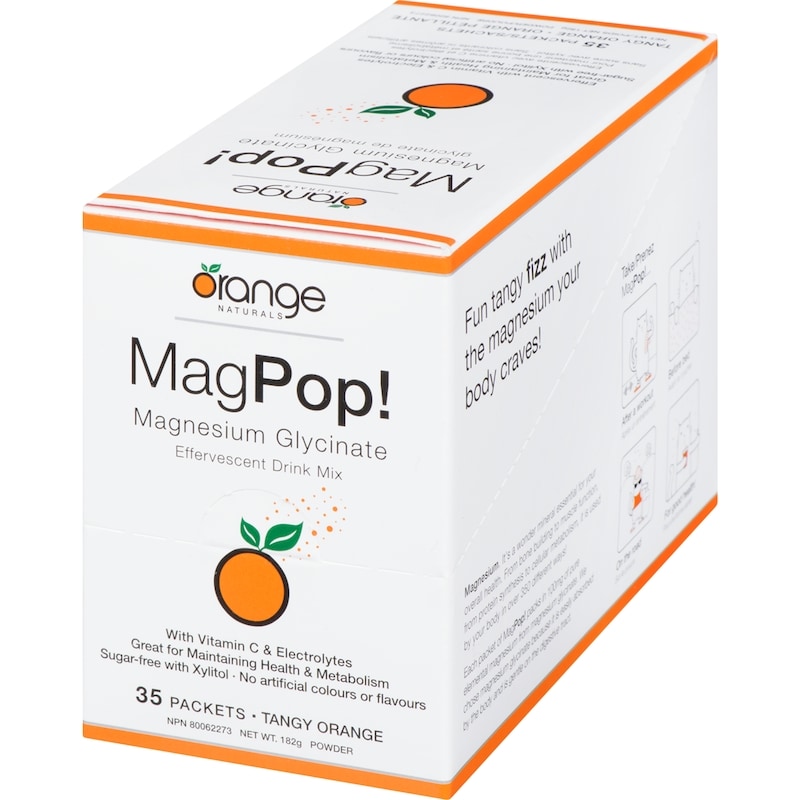 Magnesium Glycinate Powder Tangy Orange