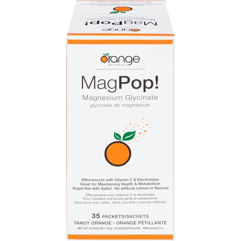 Magnesium Glycinate Powder Tangy Orange