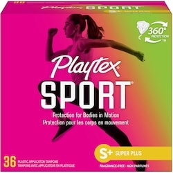 Sport Unscented Athletic Tampons, Super Plus