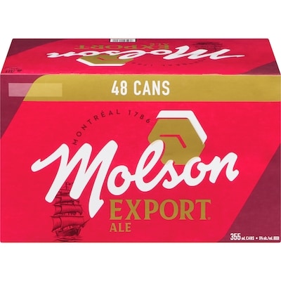 Molson Ex Ale, 48 Cans (ID required at pick-up) 48x355.0 ml, $0.41/100ml