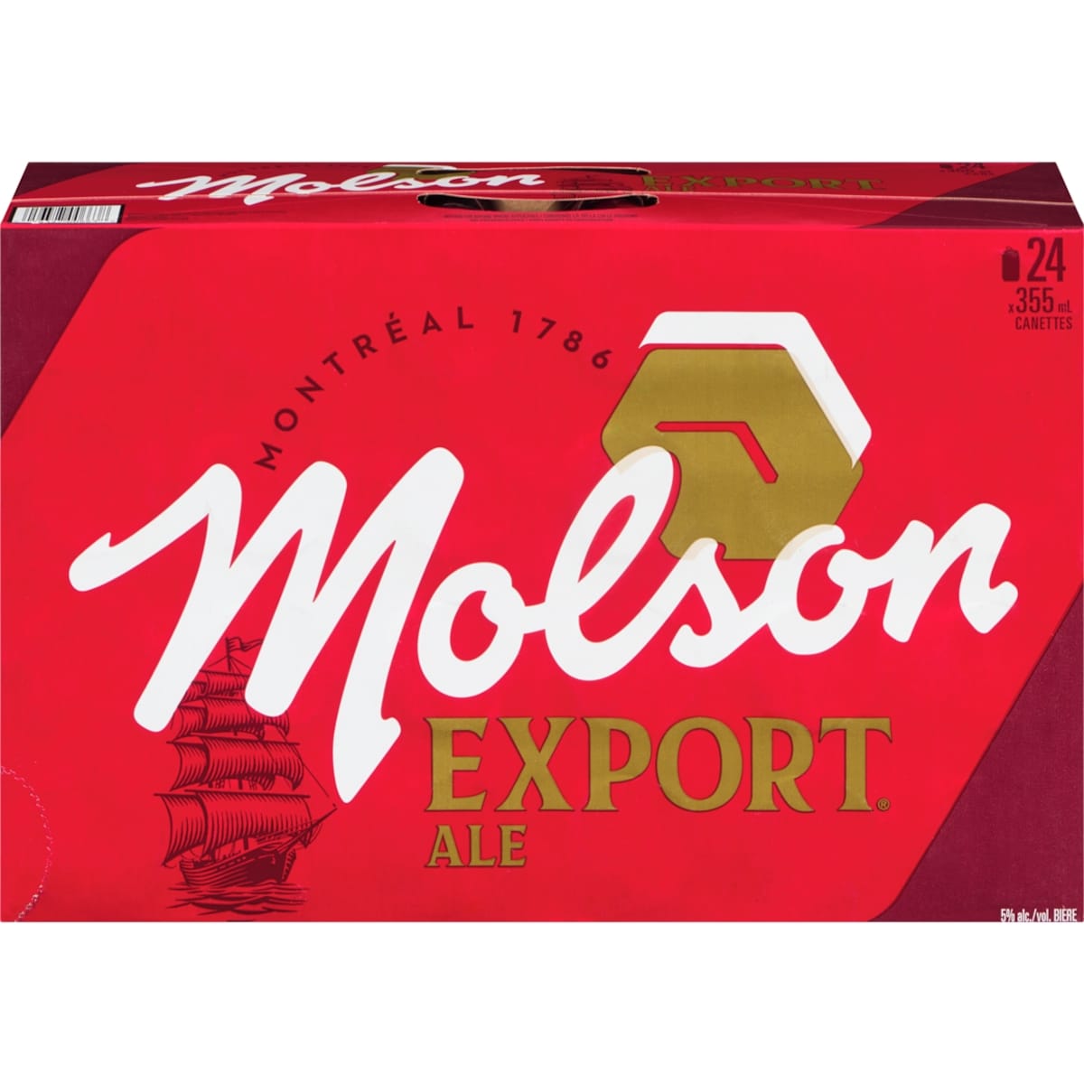 Molson Ex Bière (Pièce d’identité requise au moment du ramassage) 24x355.0 ml, 0,46 $/100ml