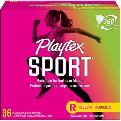 Playtex Sport Unscented Athletic Tampons, Regular 36 ea, $0.28/1ea
