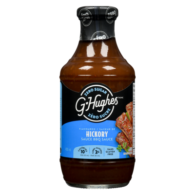 G Hughes Smokehouse Sugar Free Hickory BBQ Sauce 490 ml, $1.63/100ml