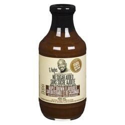 G Hughes Smokehouse Sans Sucre Sauce BBQ Saveur d'erable et de cassonade 490 ml, 1,53 $/100ml