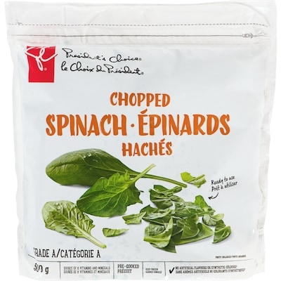 le Choix du Président Épinards hachés 500 g, 1,00 $/100g
