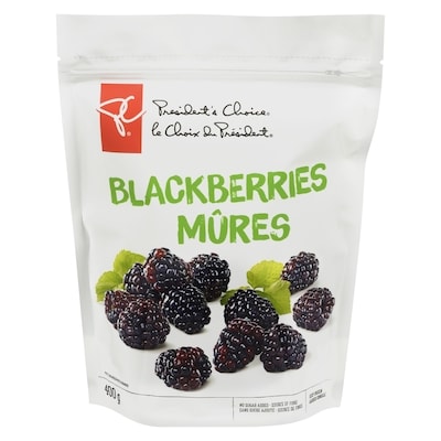 President's Choice Blackberries 400 g, $1.50/100g