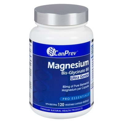 CanPrev Vegetable Capsules Magnesium Bis-Glycinate 80 Ultra Gentle 120 ea, $0.22/1ea