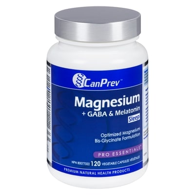 CanPrev Vegetable Capsules Magnesium + Gaba & Melatonin Sleep 120 ea, $0.22/1ea