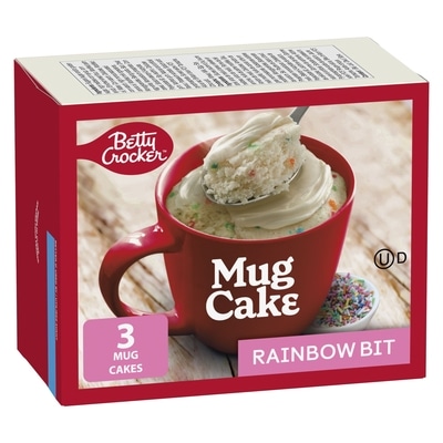 Betty Crocker Mug Cake, Rainbow Bit Flavour, Frosting Included, 3 Servings 294 g, $1.87/100g