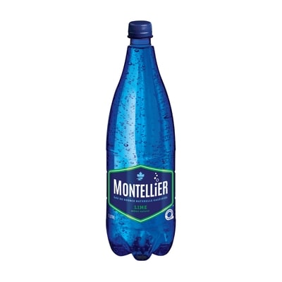 Montellier Eau gazéifiée, lime 1 l, 0,23 $/100ml